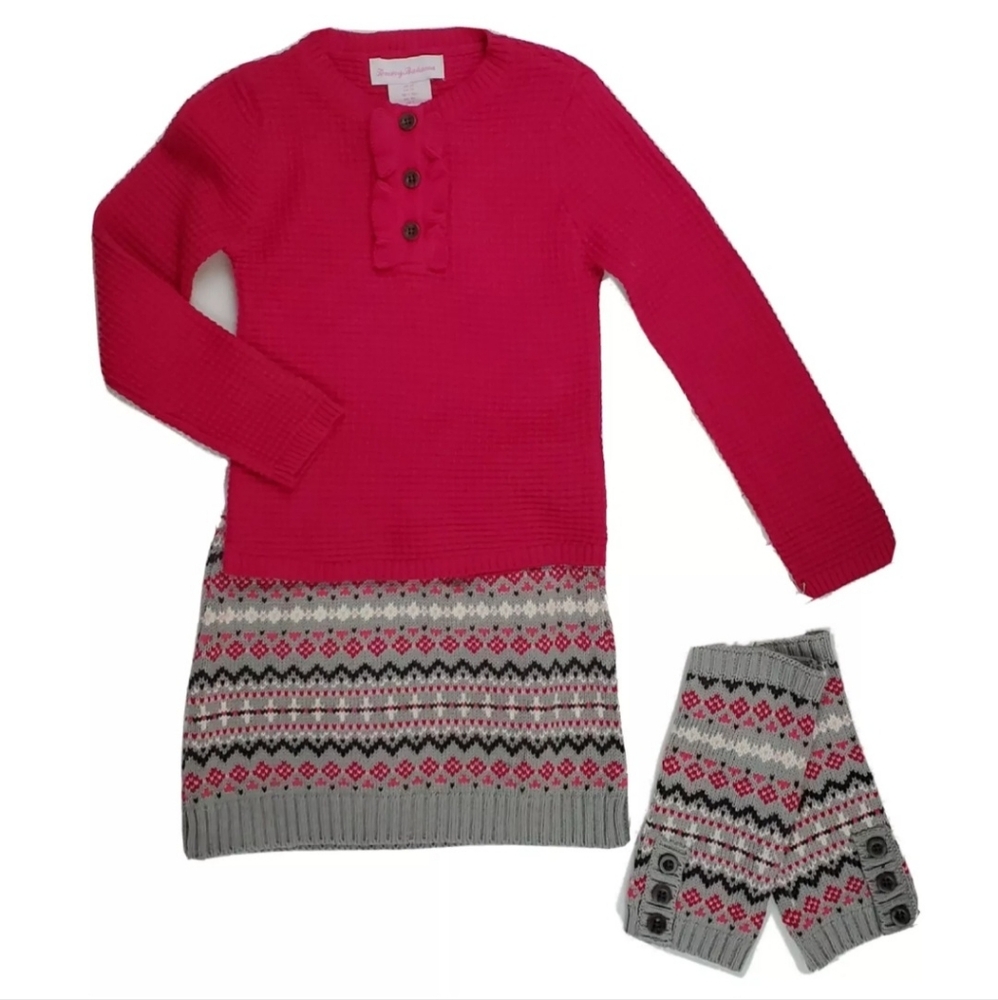 TOMMY BAHAMA KIDS 3 Piece Knit Skirt Top Leg Warmers Set Girls Size 2T